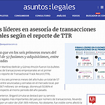 Los bufetes lderes en asesora de transacciones empresariales segn el reporte de TTR